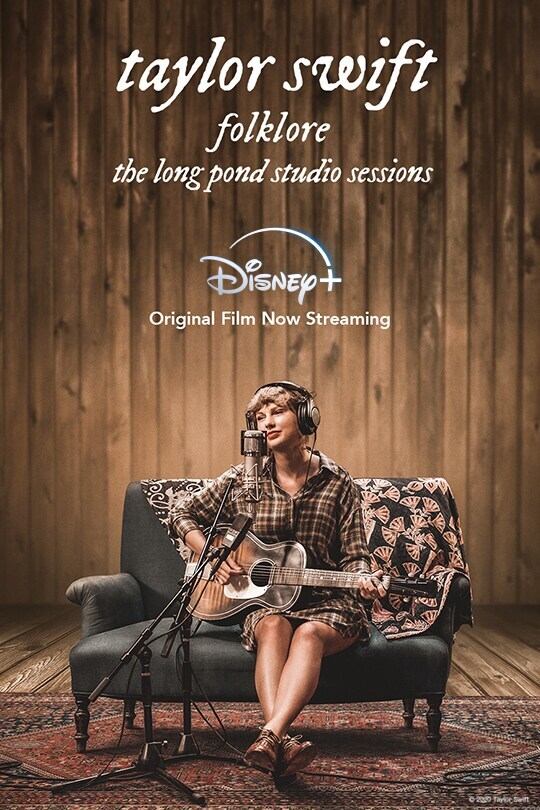 Taylor Swift | folklore: the long pond studio sessions | Disney+ | Original film now streaming | movie poster