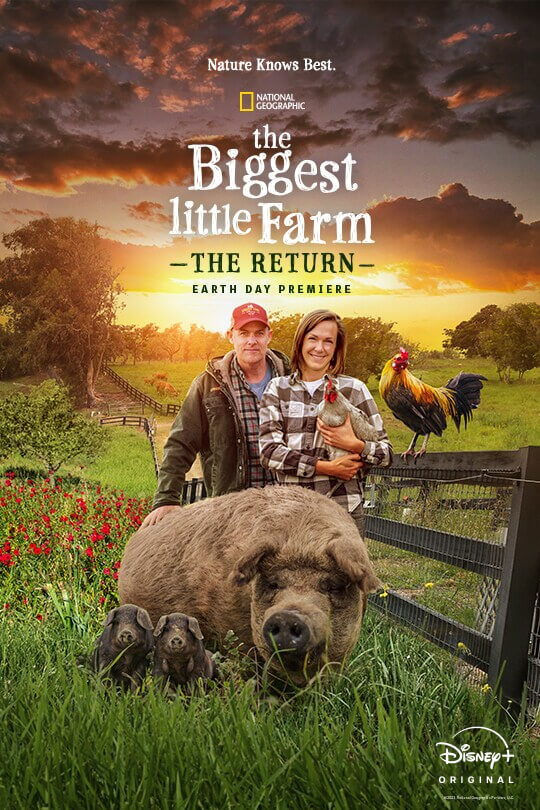 Nature knows best. | National Geographic | The Biggest Little Farm: The Return | Earth Day Premiere | Original documentary April 22 only on Disney+ | movie poster