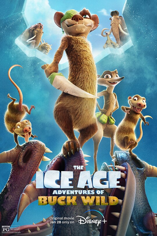 The Ice Age Adventures of Buck Wild | Original Movie Jan 28 only on Disney+ | movie poster