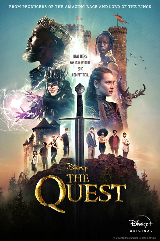 From the producers of The Amazing Race and Lord of the Rings | Real teens. Fantasy world. Epic competition. | Disney | The Quest | Disney+ Original | poster