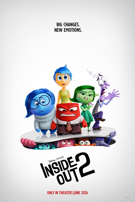 Big changes. New emotions. | Disney•Pixar | Inside Out 2 | Only in theaters June 2024 | movie poster