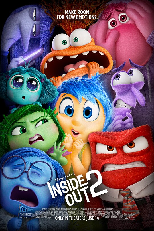 Make room for new emotions. | Disney•Pixar | Inside Out 2 | Only in theaters June 14 | movie poster