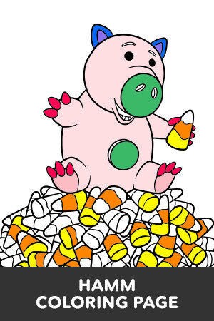 Hamm Halloween Coloring Page