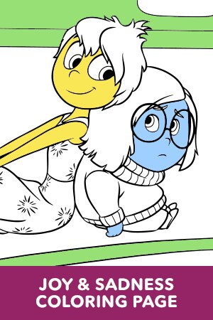 Inside Out Sadness Coloring Page | Disney LOL
