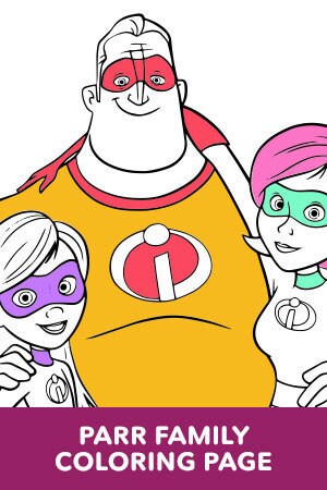 incredibles coloring pages  disney lol