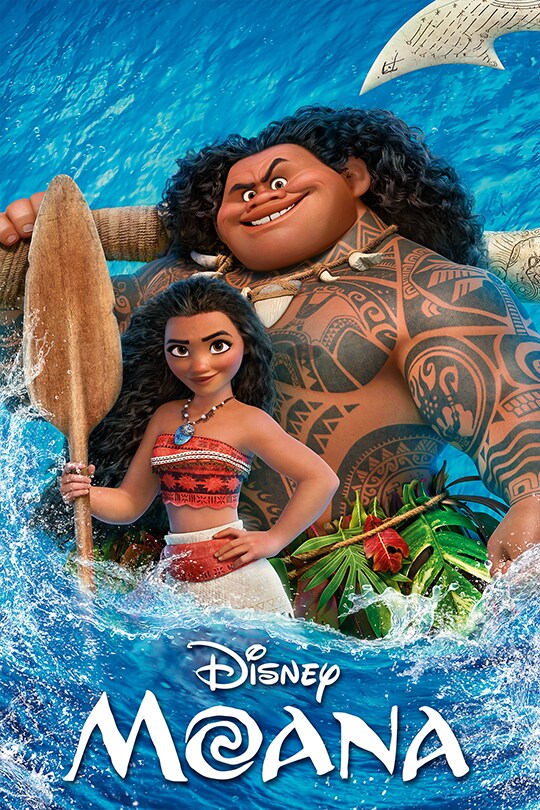 Movie poster from Disney's animated film Moana