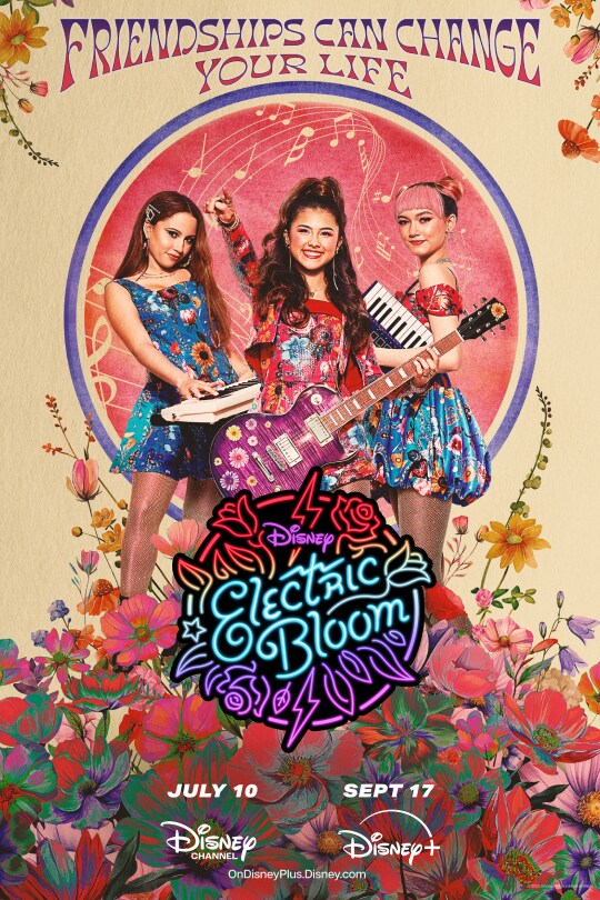 Electric Bloom | Disney | Disney Channel Jul 10 | Disney+ Sept 17 | Poster artwork