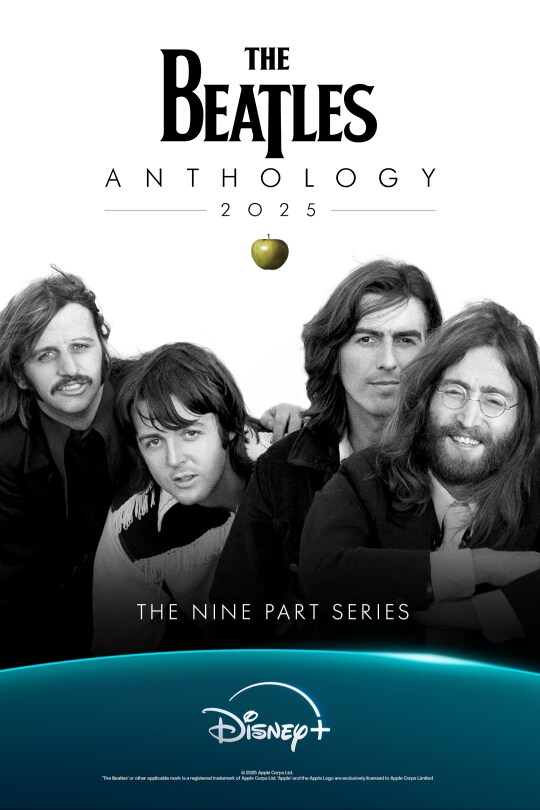 Image of Ringo, Paul, George, and John | The Beatles Anthology 2025 | The nine part series | Disney+ | movie poster