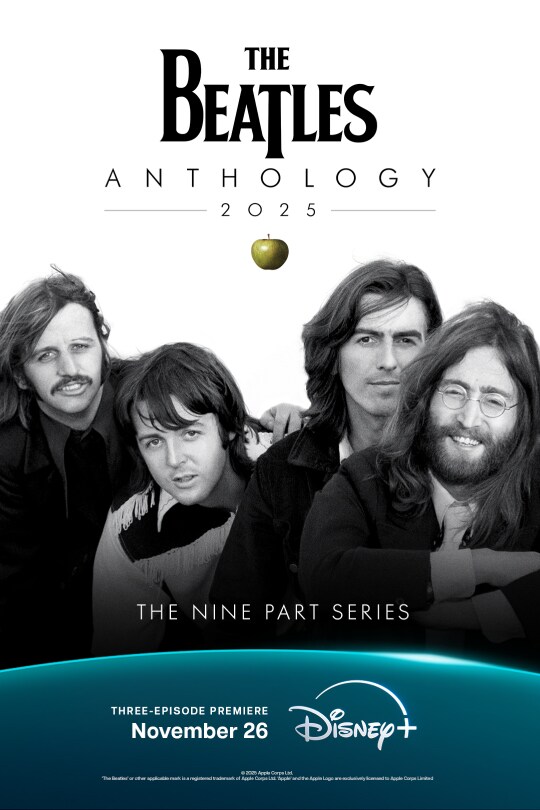Image of Ringo, Paul, George, and John | The Beatles Anthology 2025 | The nine part series | Three-episode premiere November 26 | Disney+
