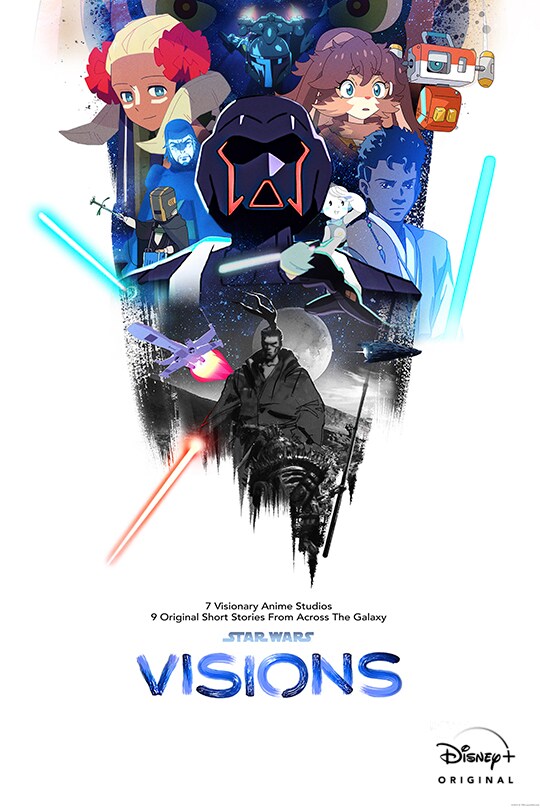 7 visionary anime studios | 9 original short stories from across the galaxy | Star Wars: Visions | Disney+ Original movie poster