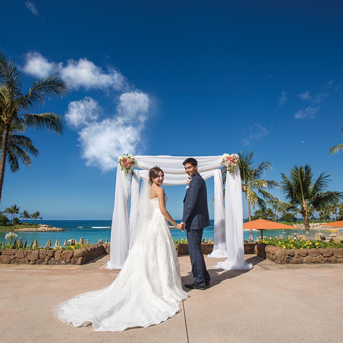 アウラニでの挙式にエンジェルがデビュー！ (ハワイ) 