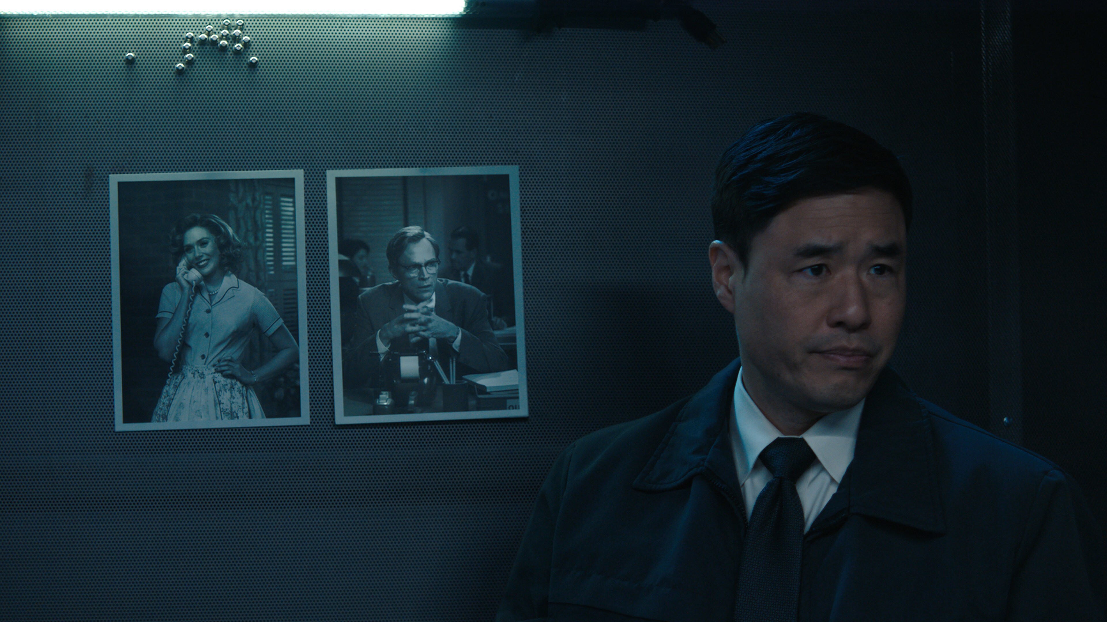 Randall Park as Jimmy Woo in Marvel Studios' WANDAVISION exclusively on Disney+. Photo courtesy of Marvel Studios. ©Marvel Studios 2021. All Rights Reserved.