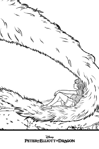Coloriage Peter Et Elliott Le Dragon