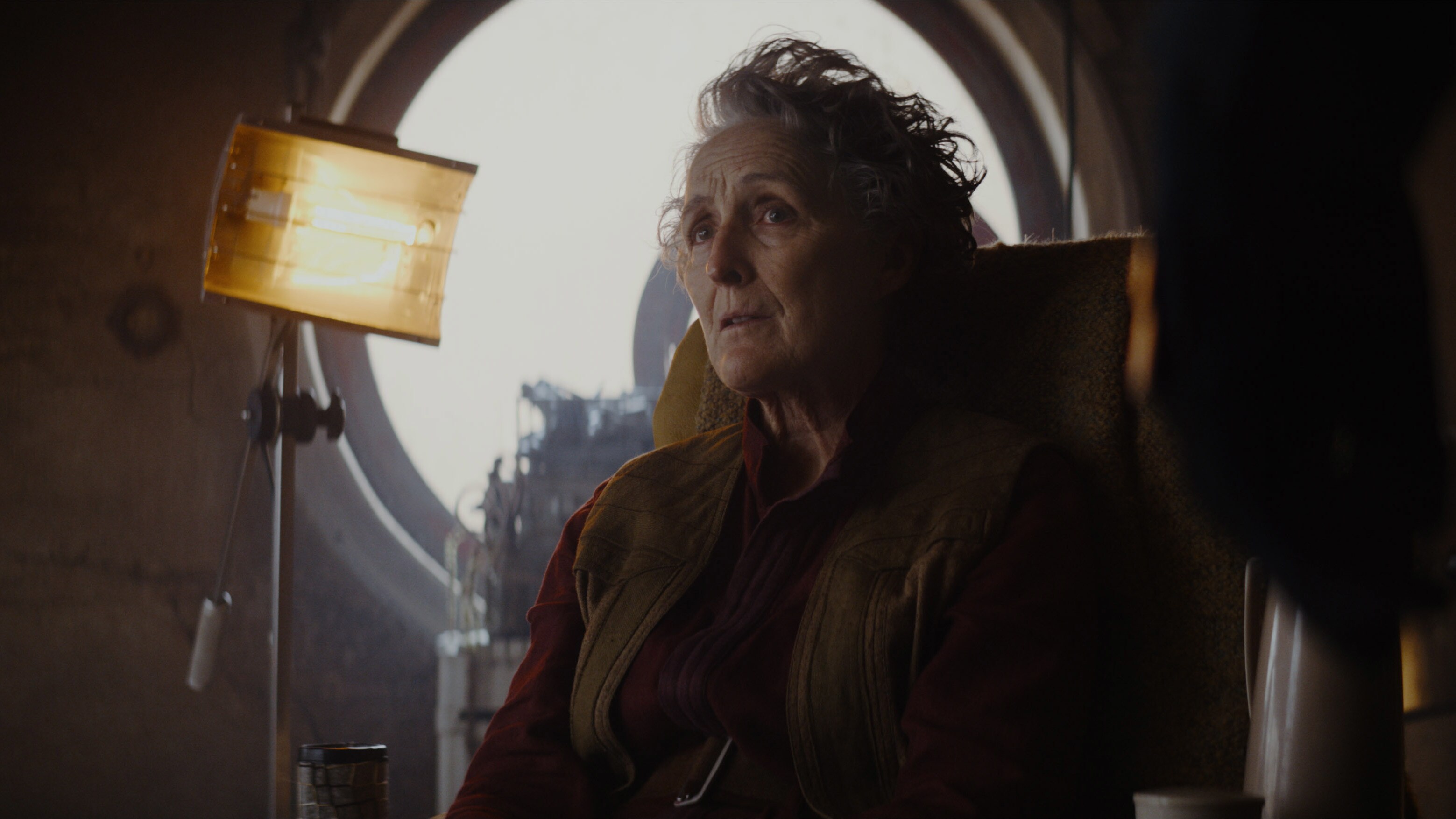 Maarva (Fiona Shaw) in Lucasfilm's ANDOR, exclusively on Disney+. ©2022 Lucasfilm Ltd. & TM. All Rights Reserved.
