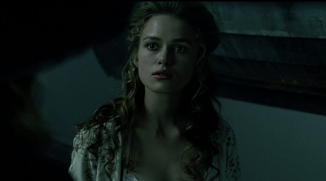 Actor Keira Knightley as Elizabeth Swann in "Pirates of the Caribbean