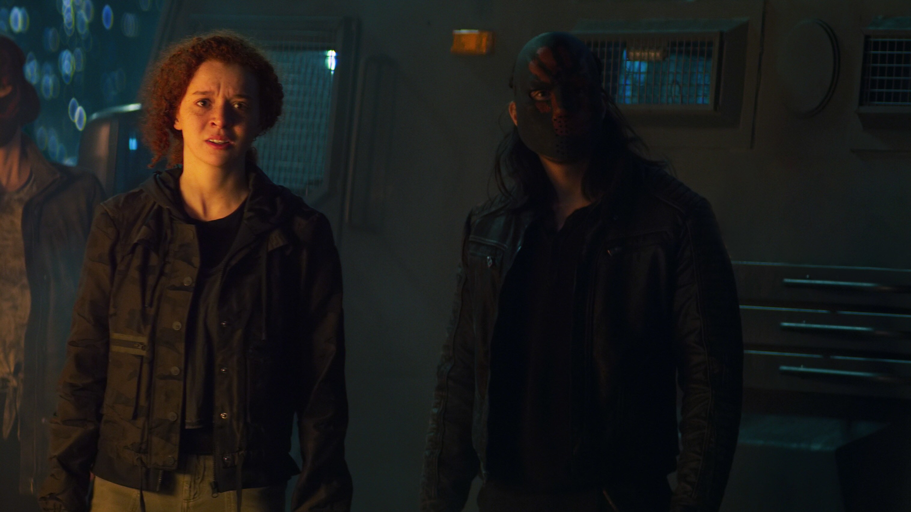 (Center): Karli Morgenthau (Erin Kellyman) in Marvel Studios' THE FALCON AND THE WINTER SOLDIER exclusively on Disney+. Photo courtesy of Marvel Studios. ©Marvel Studios 2021. All Rights Reserved.