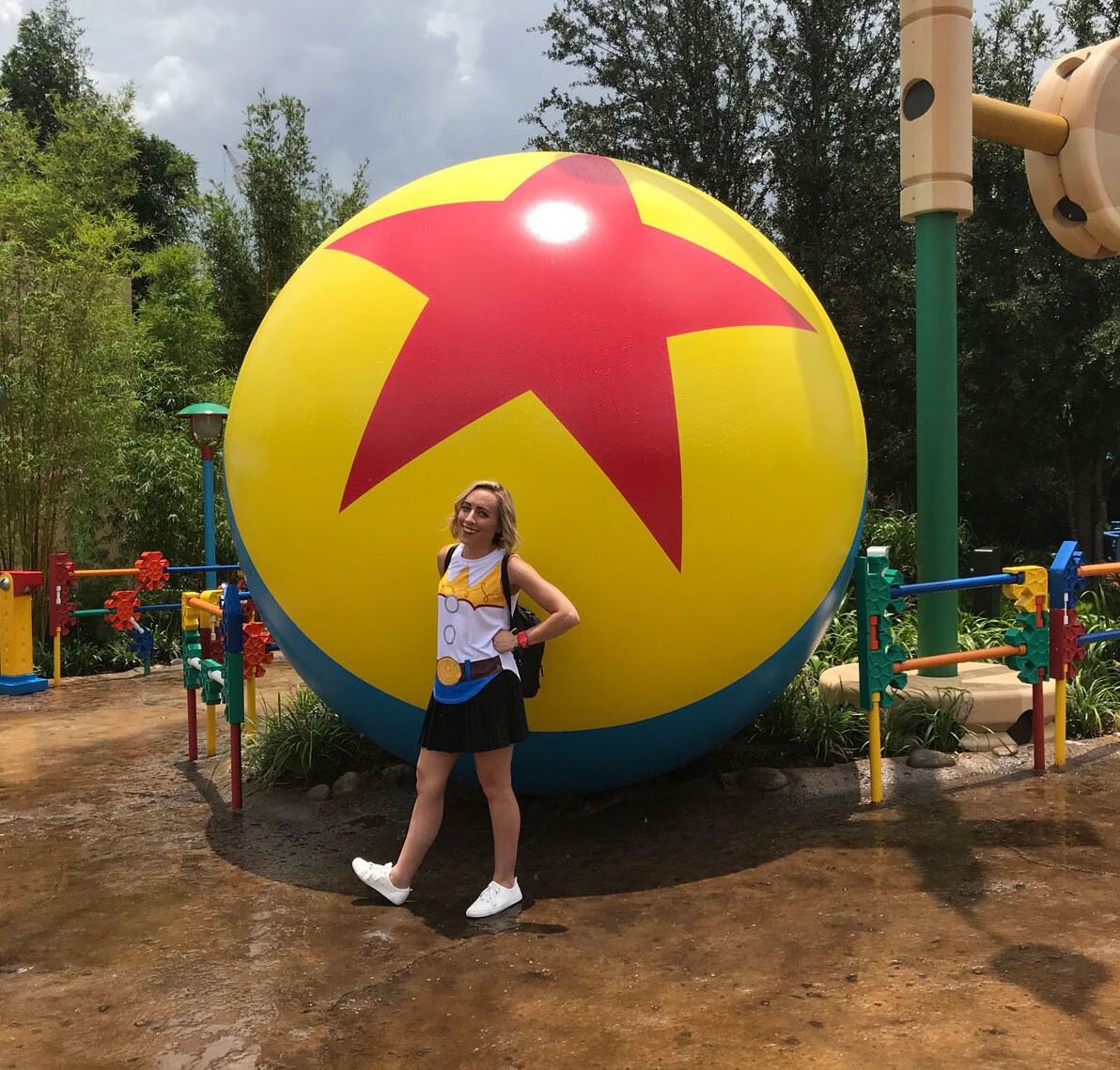 Pixar Ball in Toy Story Land in Walt Disney World and Oh My Disney Host Michelle Lema