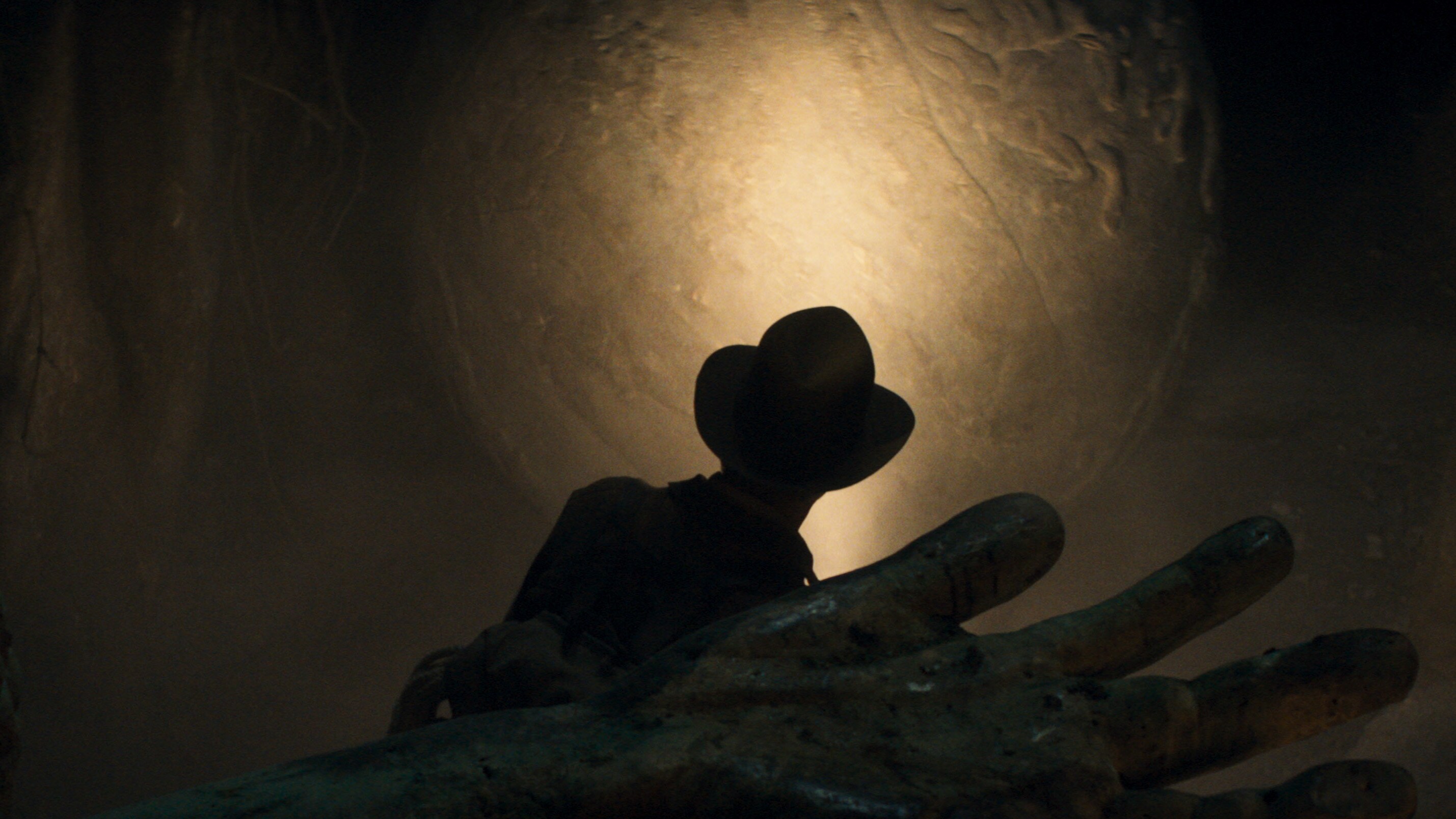 Indiana Jones in cave.
