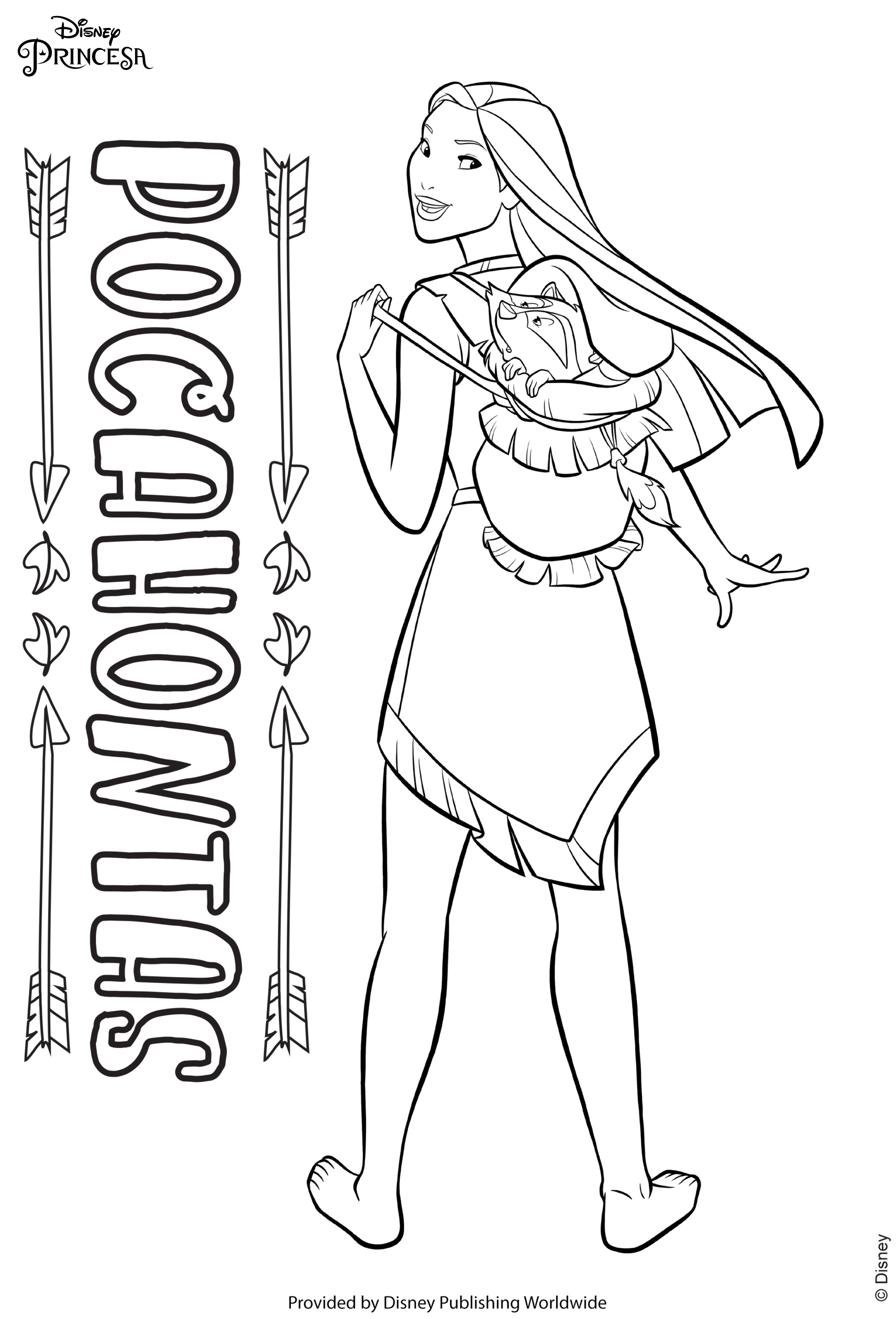 Desenho para Colorir Princesas da Disney - Desenho para Colorir