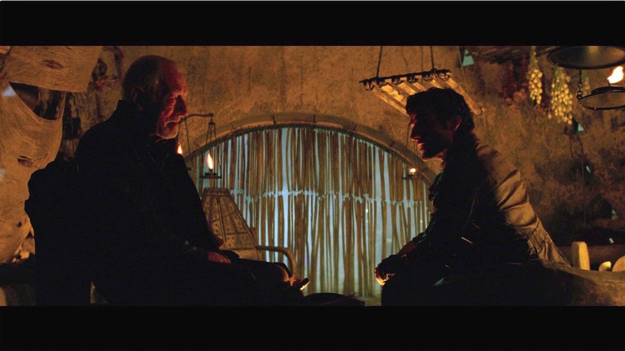 In hopes of finding Luke Skywalker, Leia asked Poe to seek out the hyperspace explorer Lor San Te...