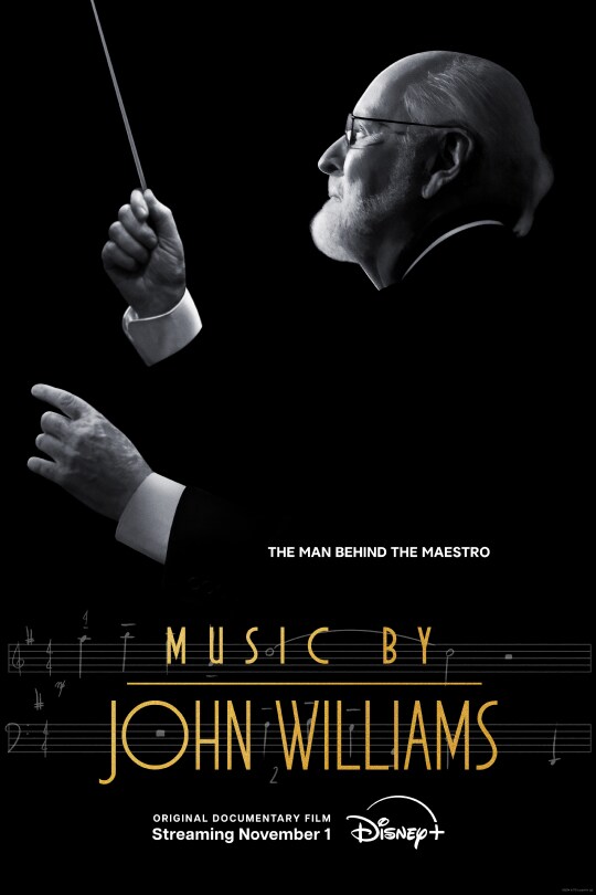 The man behind the maestro | Music By John Williams | Original documentary film streaming November 1 | Disney+ | poster image