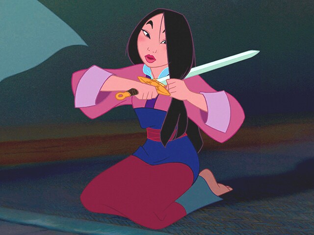 mulan with her sword