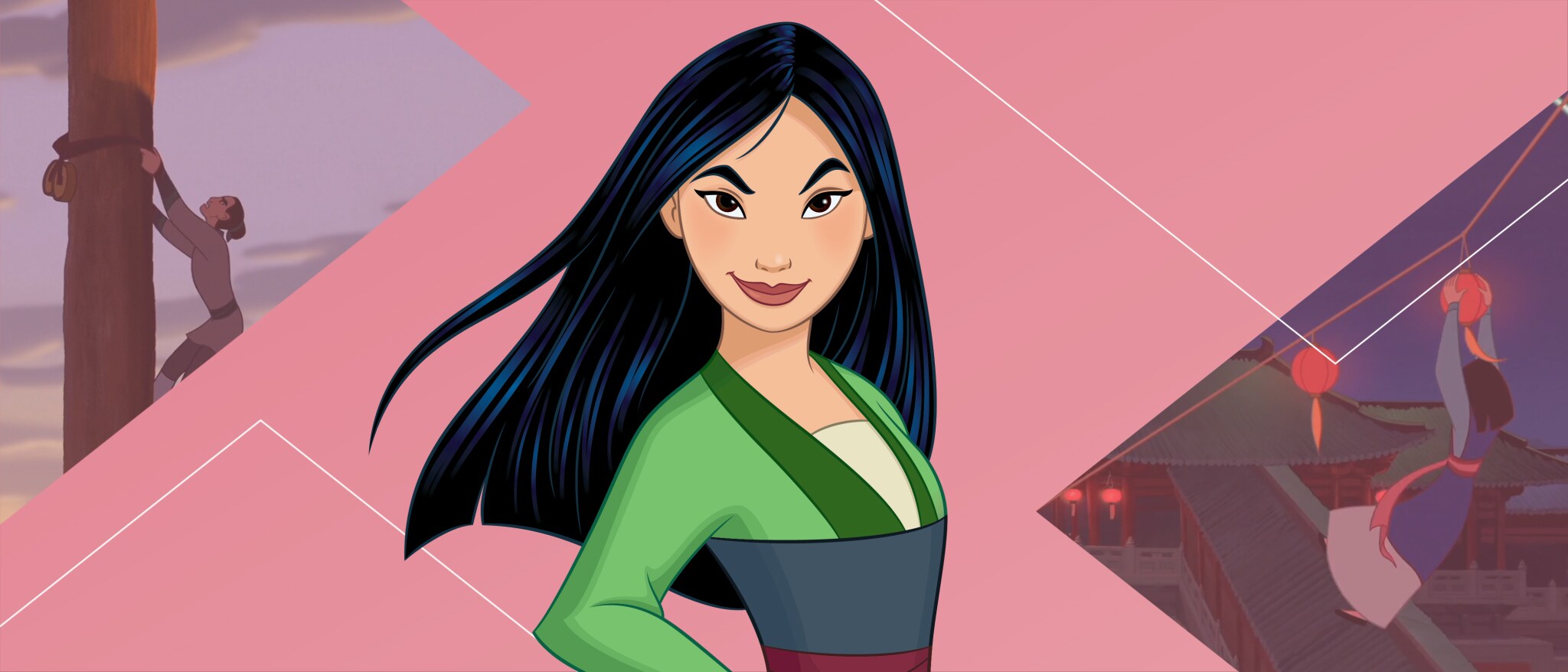 Disney Cartoon Character Mulan Warrior Princess Portrait