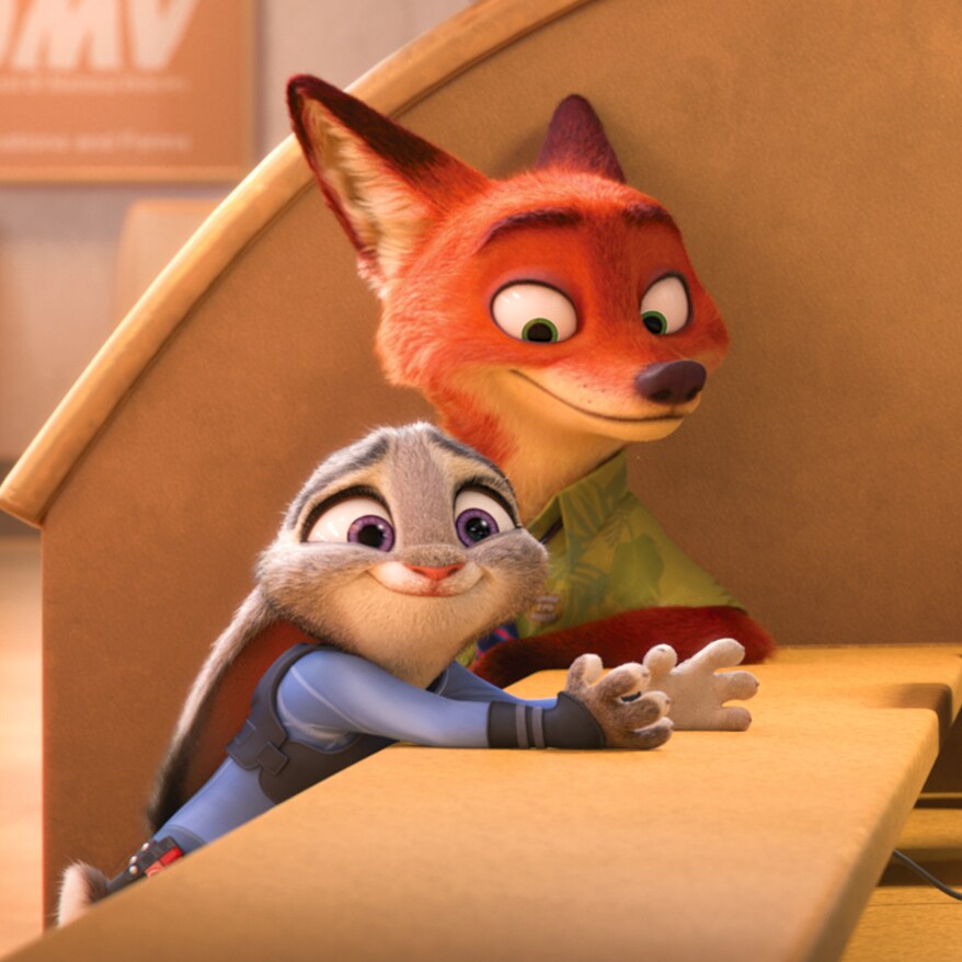 Zootopia Disney Personagens Mchorn & Esquilo Segurança