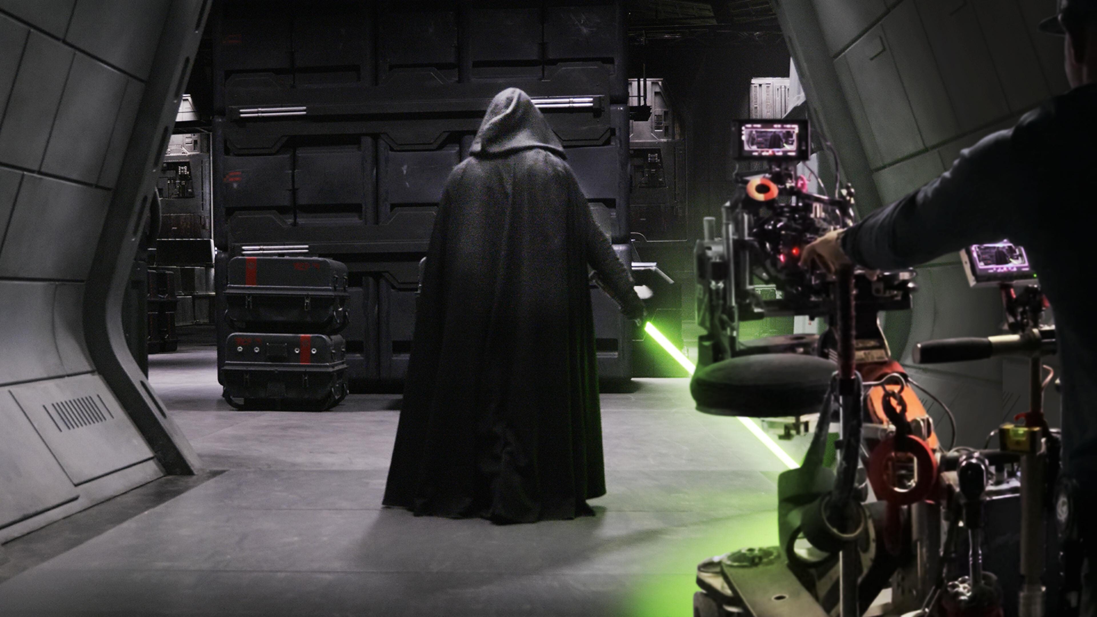 Mark Hamill on the set of THE MANDALORIAN, season two, exclusively on Disney+. © 2021 Lucasfilm Ltd. & ™. All Rights Reserved.