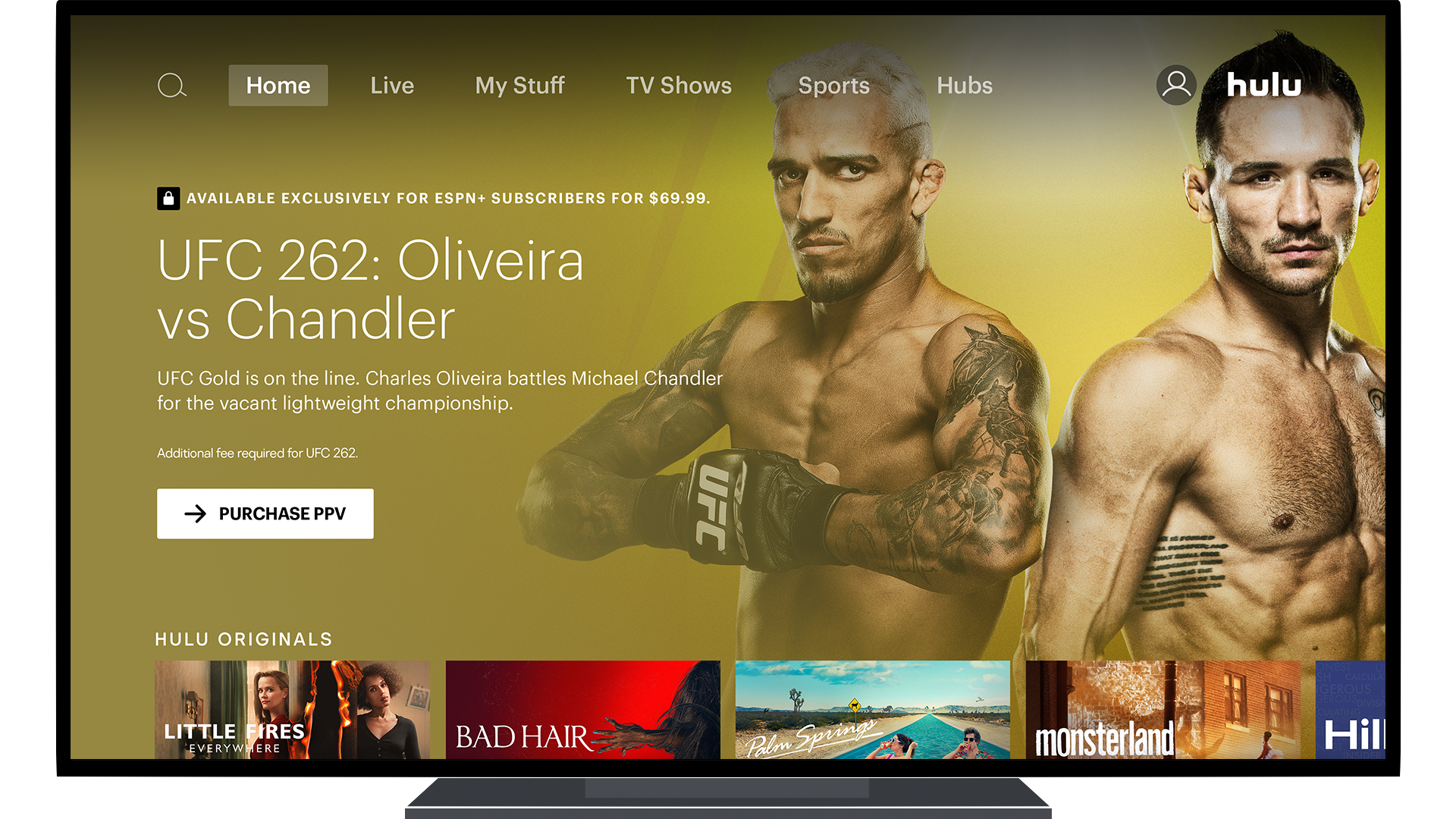 UFC Pay-Per-Views Now Available Through ESPN+ on Hulu