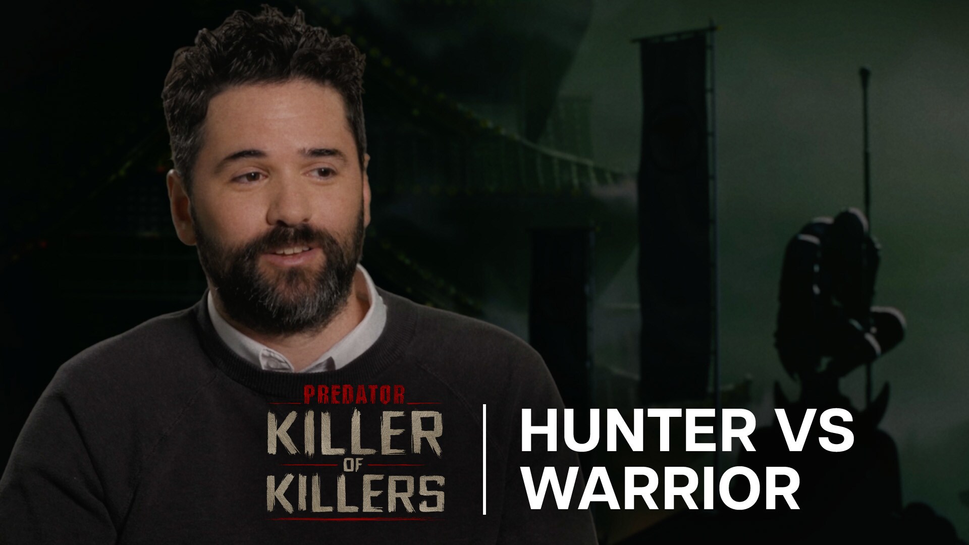 Image of a director Dan Trachtenberg. | Predator: Killer of Killers | Hunter vs. Warrior | Featurette