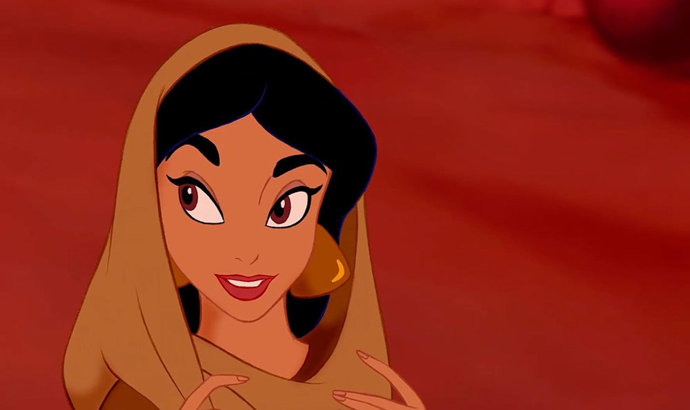 Princess Jasmine from the animated movie "Aladdin"