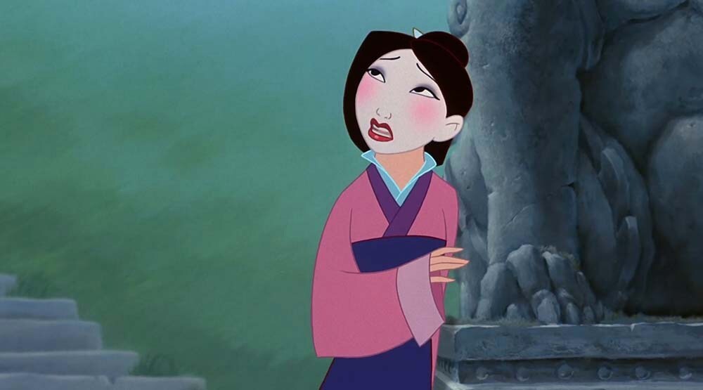 Mulan in white make-up