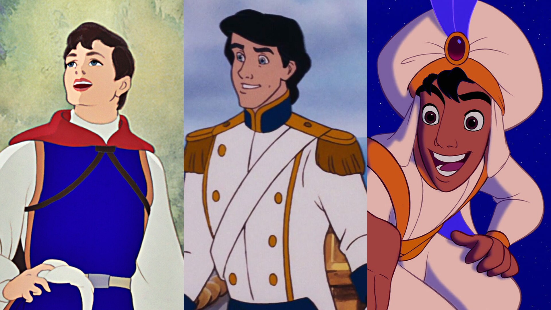 Quiénes son los príncipes de Disney