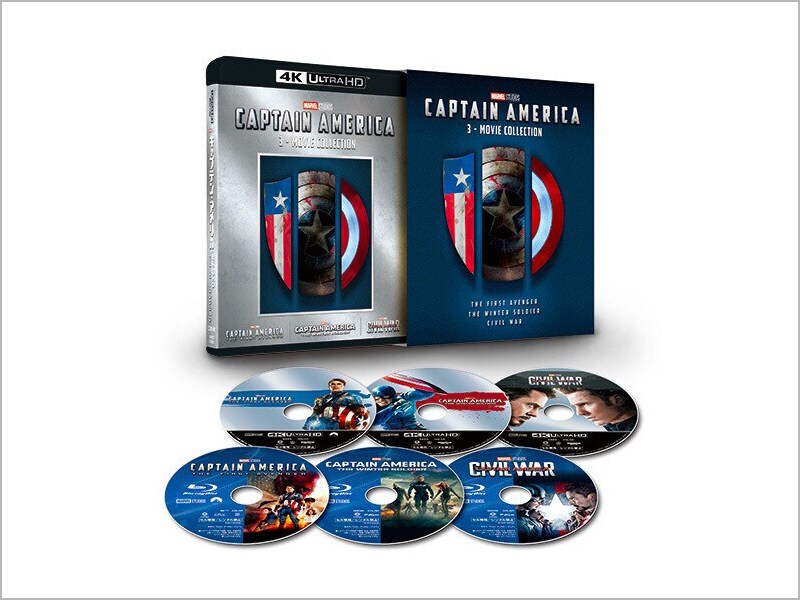 キャプテン・アメリカ：4K UHD 3ムービー・コレクション｜商品ラインナップ｜マーベル公式