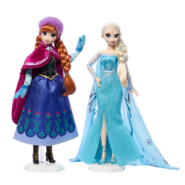 Image of Frozen Anna and Elsa Mattel dolls