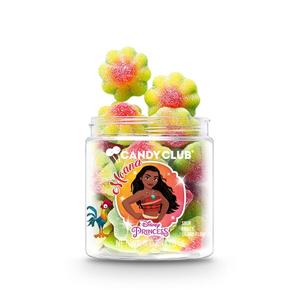 Product photo of a candy jar from the Disney Princess Candy Collection from Candy Club