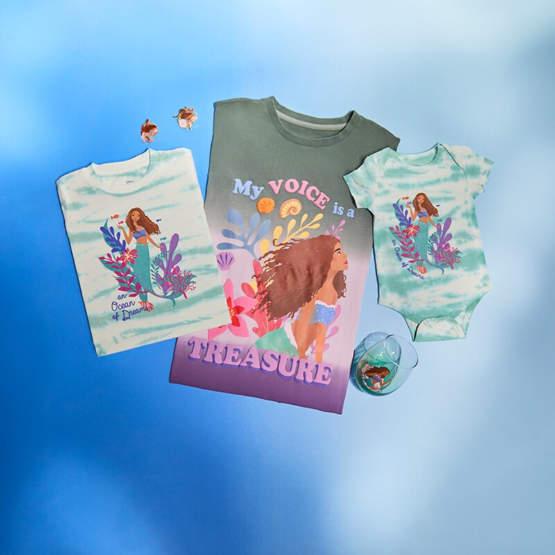 Image of The Little Mermaid t-shirts and other items from the BoxLunch collection.
