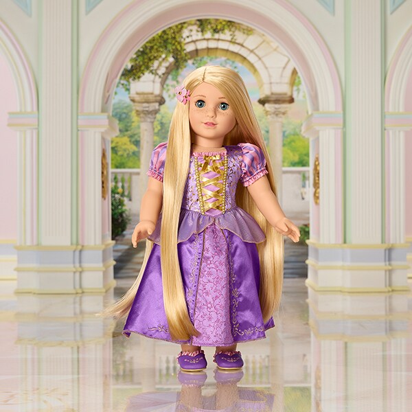 Image of the American Girl® Disney Princess Rapunzel 18-inch Doll.