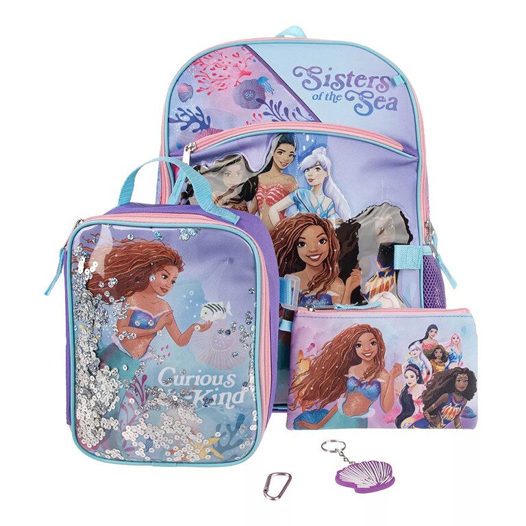 Disney's The Little Mermaid Kids 5-Piece Backpack Set product image