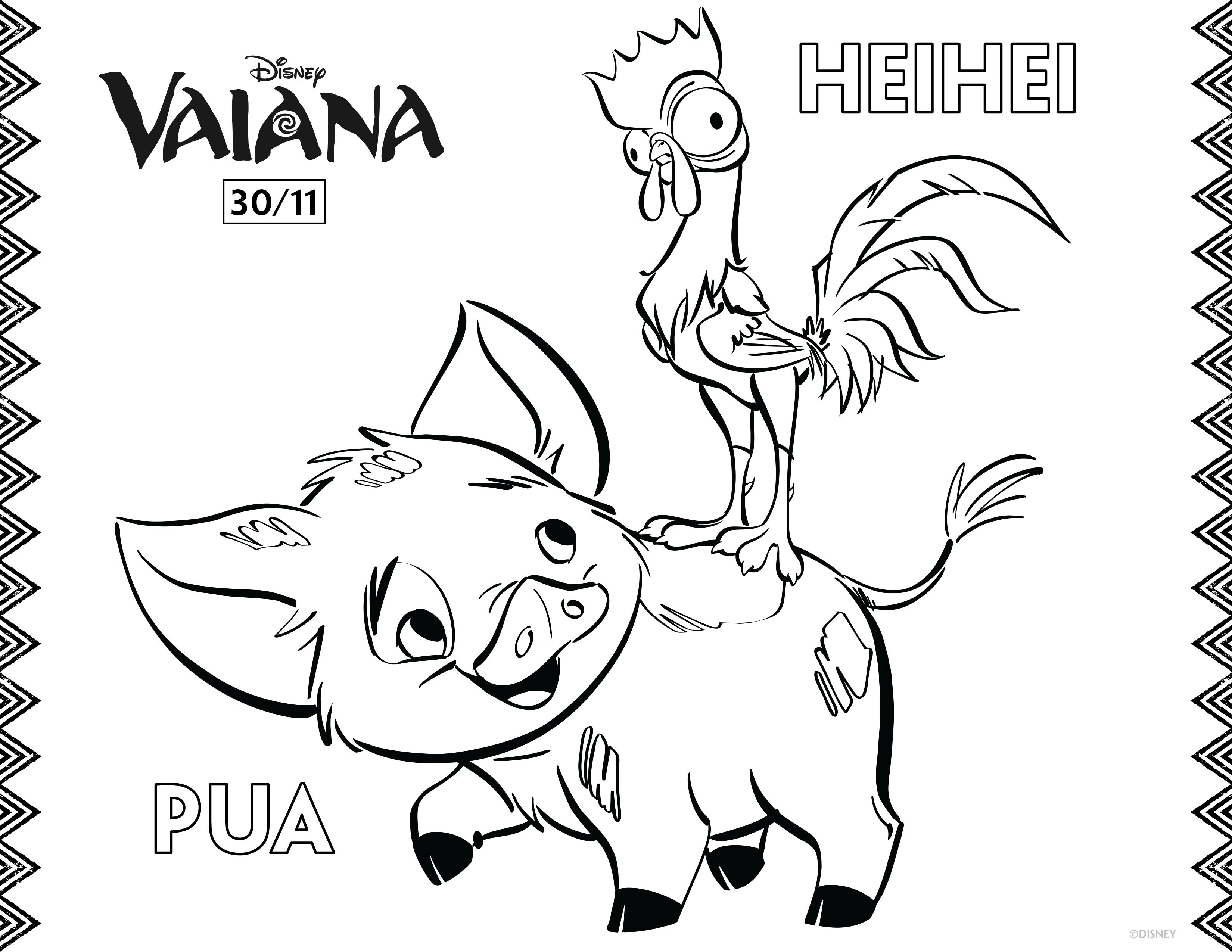 pua heihei coloring page 83d19b05