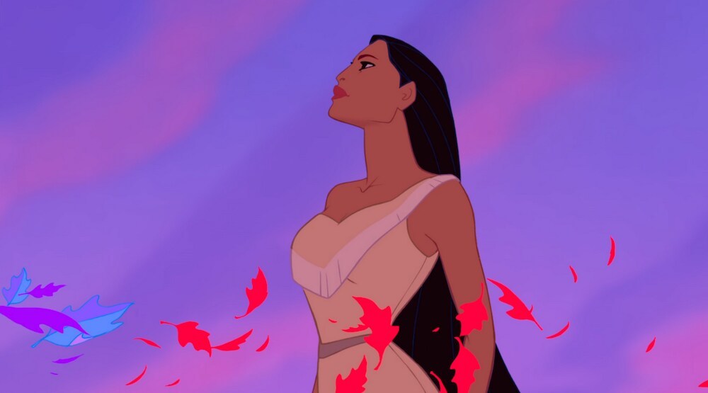 Pocahontas in the animated movie "Pocahontas"