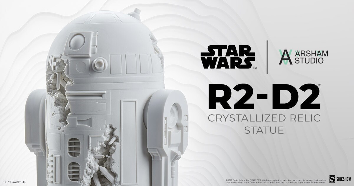 Arsham’sR2-D2 crystalized sculpture