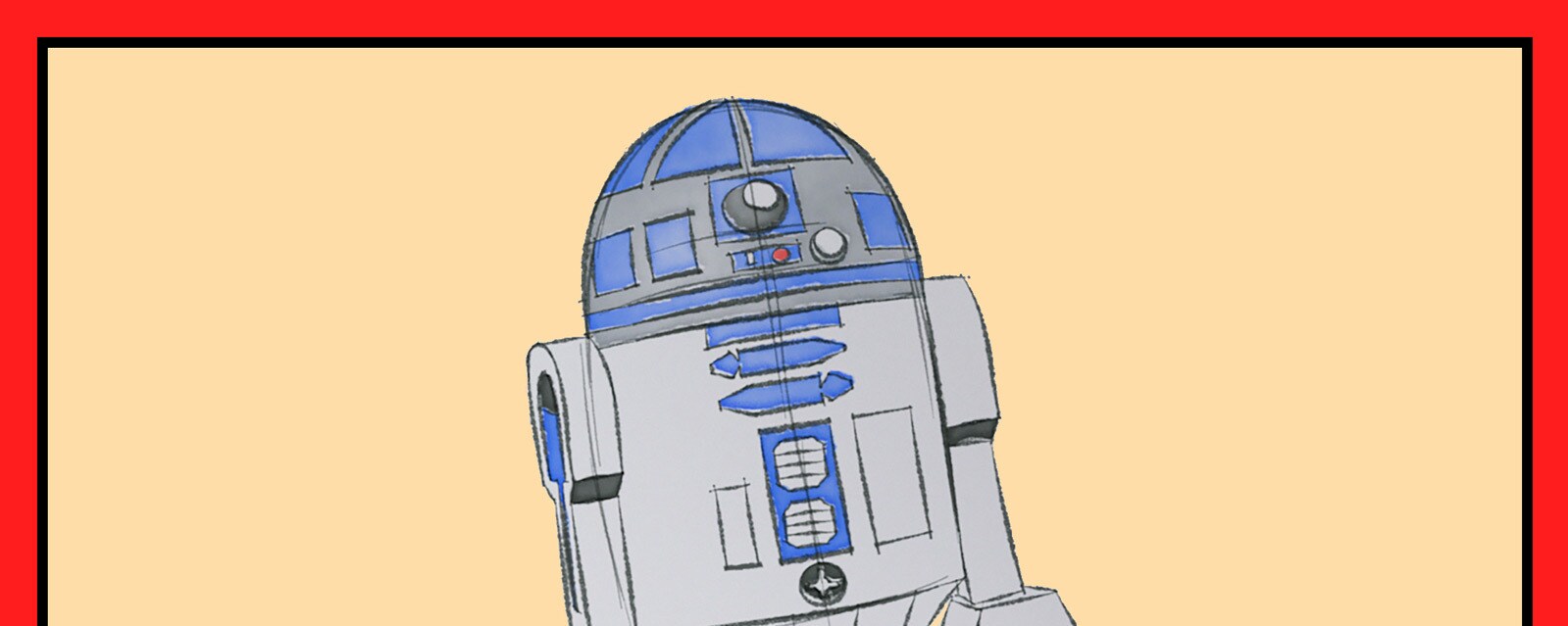 R2-D2 in How NOT to Draw R2-D2