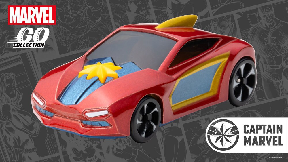 Captain Marvel Racing Car - MARVEL GO Collection