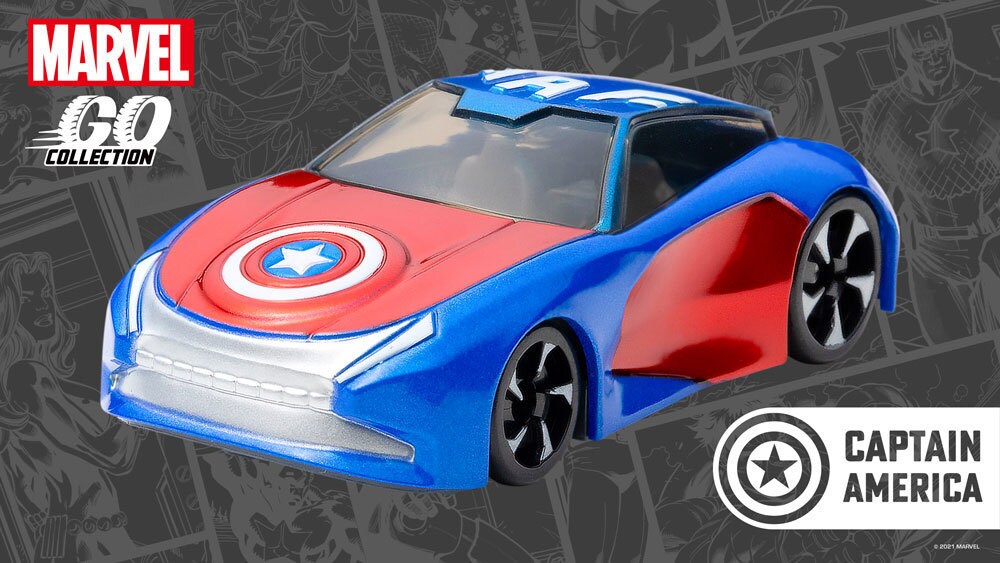 Captain America Racing Car - MARVEL GO Collection