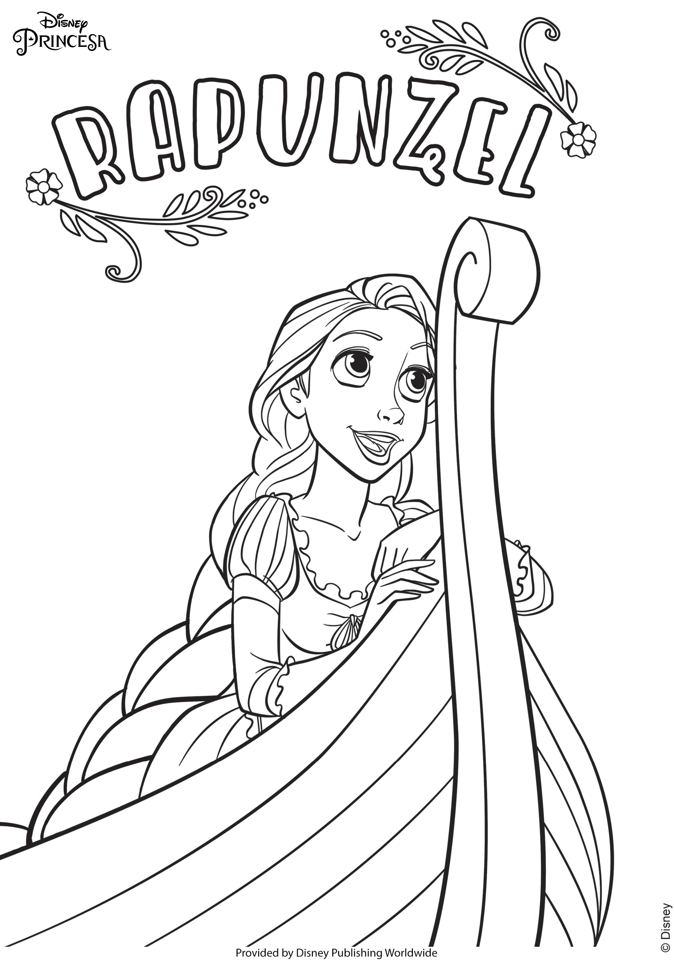 Desenhos de Princesas da Disney para Colorir e Imprimir