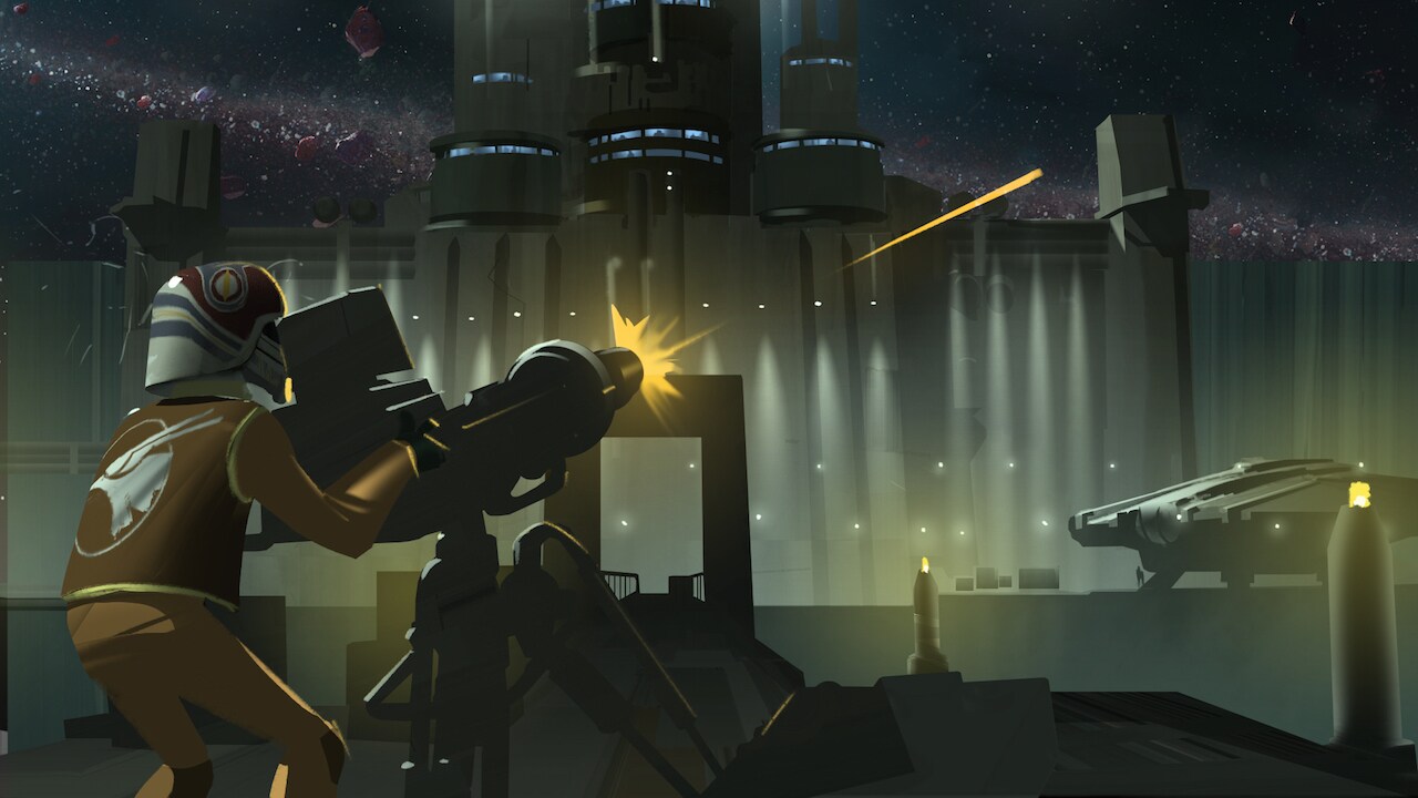Ezra blasts the mining guild digital lighting concept painting. 