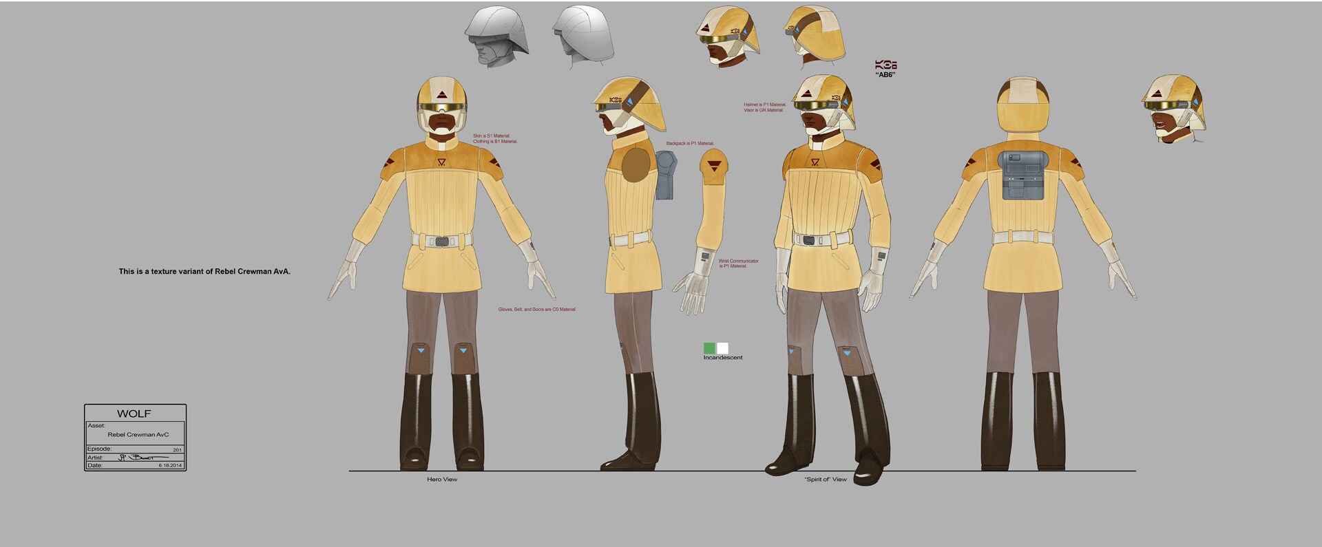 Rebel crewman full character illustration by JP Balmet.