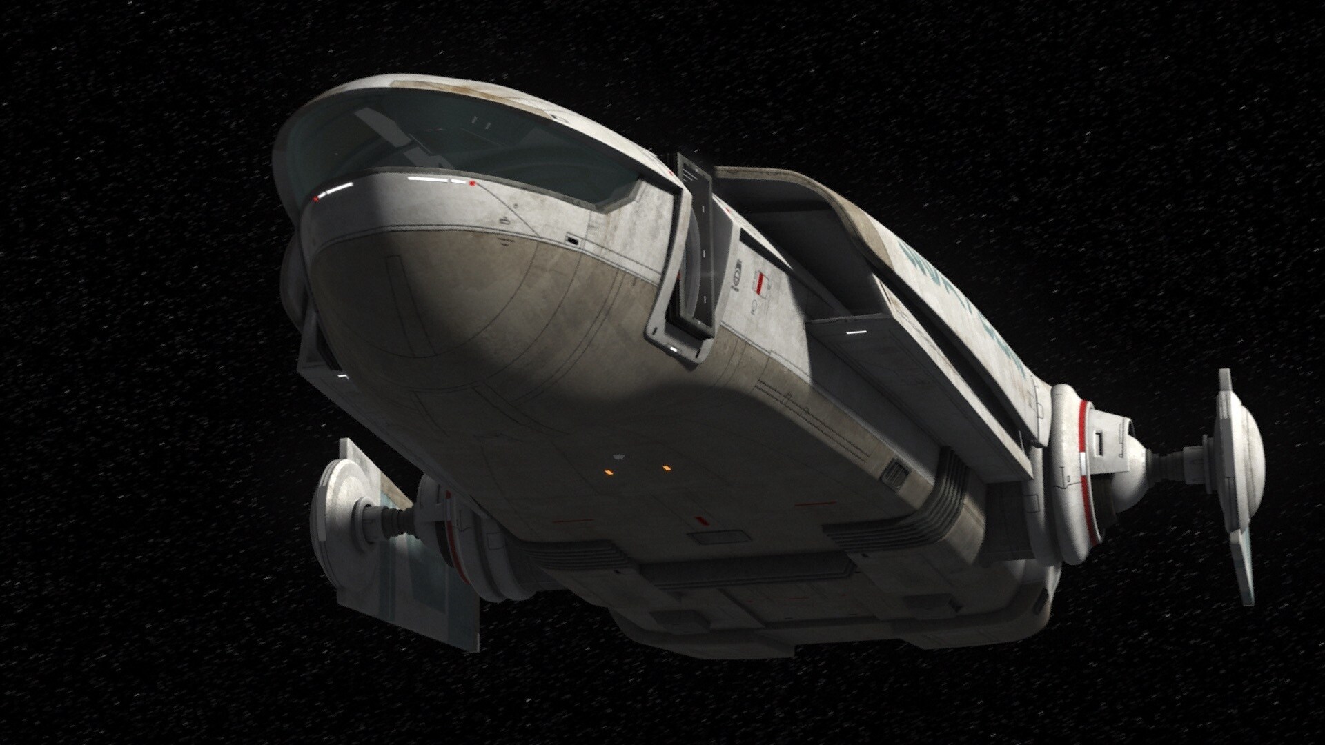 The starbus is a reuse of the Phoenix diplomatic vessel first seen in Star Wars: The Clone Wars, ...